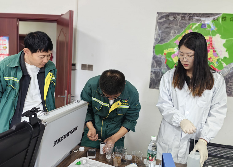 萊恩德土壤養(yǎng)分檢測儀入駐延安新區(qū)市政公用有限公司，檢測實力再升級